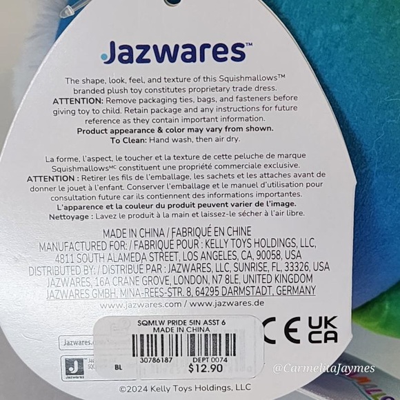 RHETT 🌈🐶 Retail Excluusive Rainbow Pride French Bulldog 2025 Squishmallow NWT - Picture 4 of 8